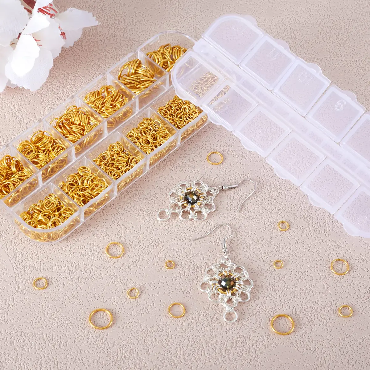 PH PandaHall Jewelry Findings 4-10mm Golden Jump Rings | Jewelry Making Components - view 4