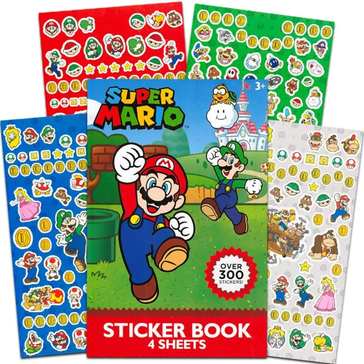 Super Mario Brothers Sticker Pad | 300+ Colorful Stickers for Kids & Parties - main product image