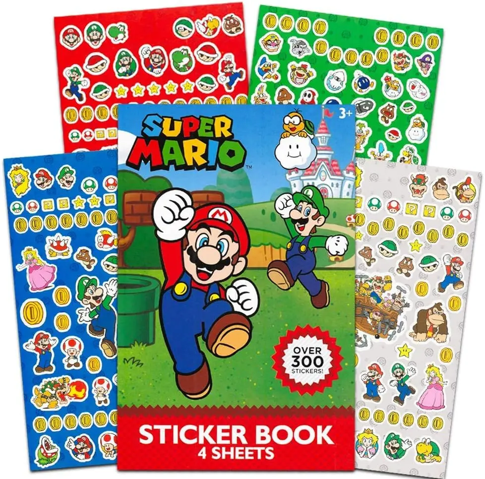 Super Mario Brothers Sticker Pad | 300+ Colorful Stickers for Kids & Parties - view 3