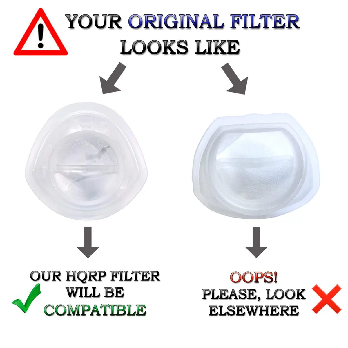 HQRP 10-Pack Washable Filter for Black+Decker Hand Vacuums | Compatible with HNV115B, HNV115J, HNV215B, HNV220B Series - view 4