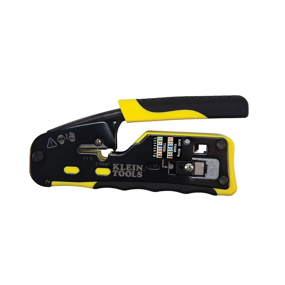 Klein Tools VDV226-110 Ratcheting Modular Data Cable Crimper, Wire Stripper & Cutter for RJ11/RJ12 & RJ45 Pass-Thru Connectors | 14.4 oz (408 g) Tool - view 9
