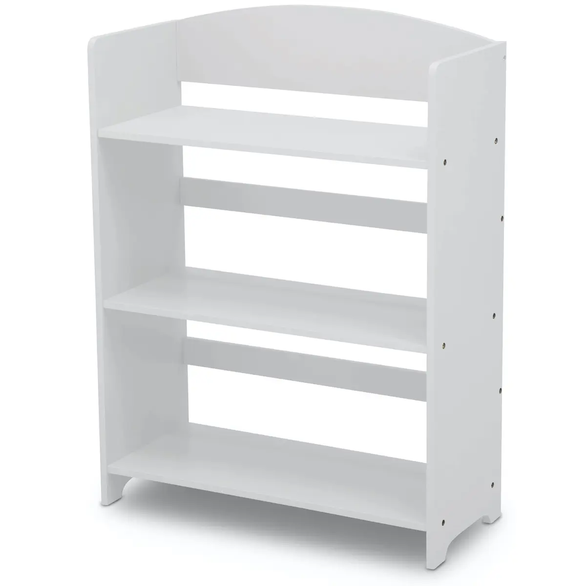 Delta Children MySize Bookshelf Bianca White | Kid-Sized, Sturdy Wood, Safe & Durable (24.63in W x 10.5in D x 33in H) - view 6