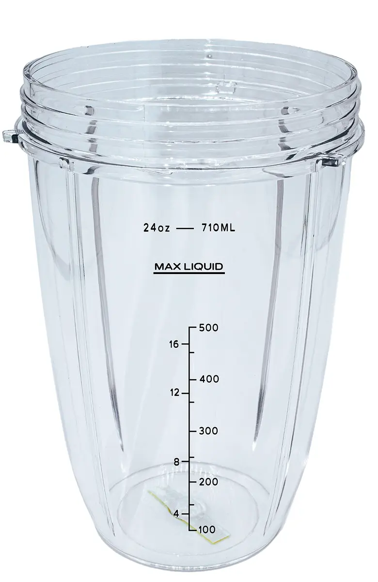 Blendin Clear Tall Jar 709ml (24 Oz) | Replacement Cup for Nutribullet 600W & 900W Blenders - main product image