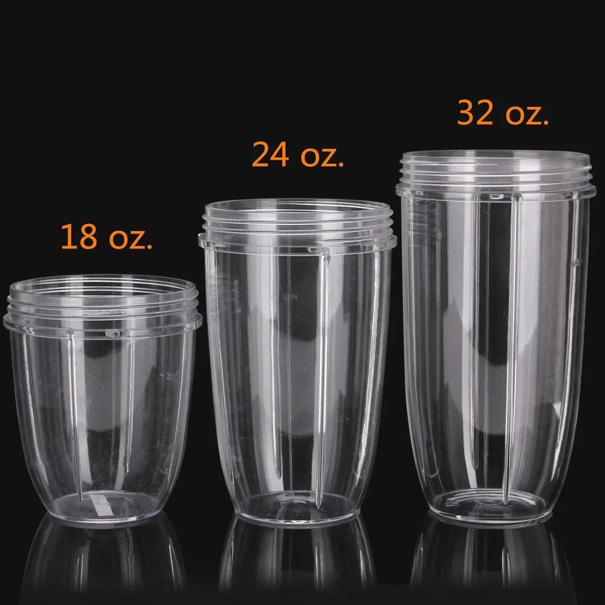 Blendin Clear Tall Jar 709ml (24 Oz) | Replacement Cup for Nutribullet 600W & 900W Blenders - view 4