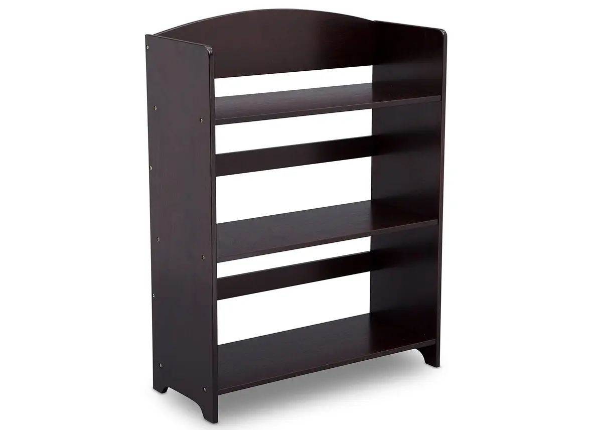 Delta Children MySize Bookshelf Dark Chocolate | Kid-Sized, Durable Wooden Bookcase for Ages 3+ - main product image
