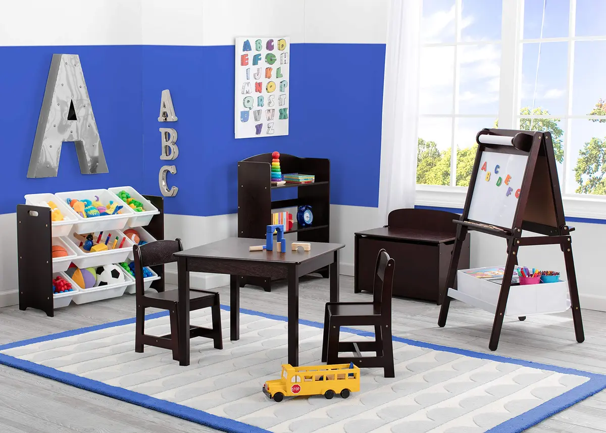 Delta Children MySize Bookshelf Dark Chocolate | Kid-Sized, Durable Wooden Bookcase for Ages 3+ - view 5