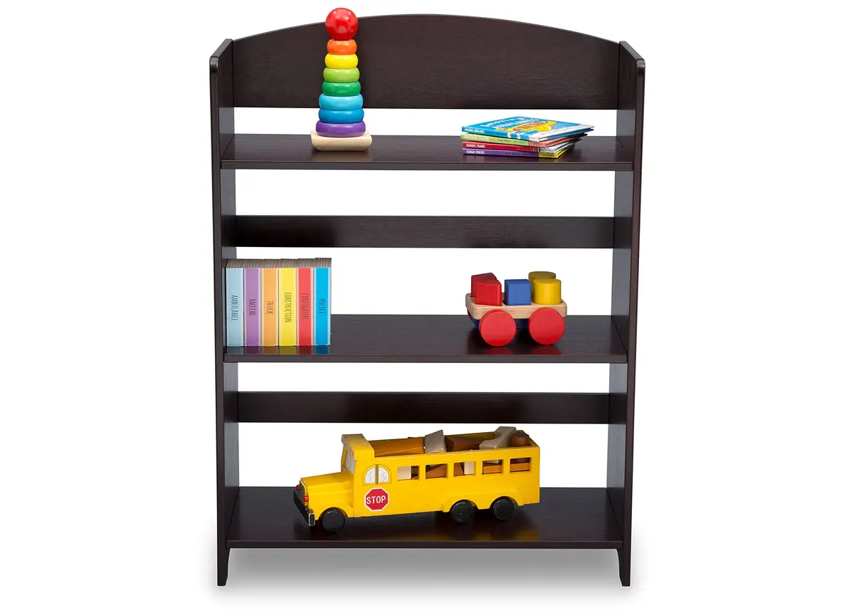 Delta Children MySize Bookshelf Dark Chocolate | Kid-Sized, Durable Wooden Bookcase for Ages 3+ - view 3