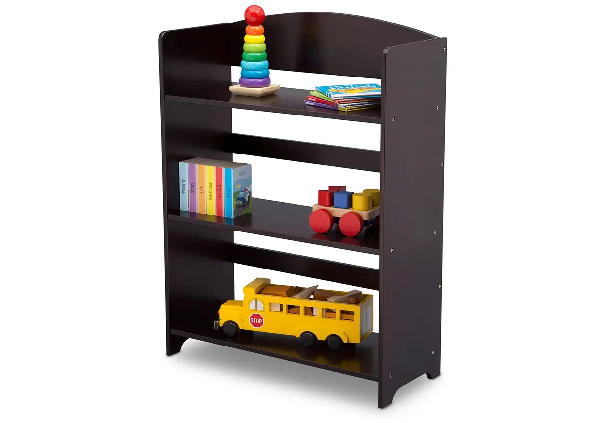 Delta Children MySize Bookshelf Dark Chocolate | Kid-Sized, Durable Wooden Bookcase for Ages 3+ - view 4