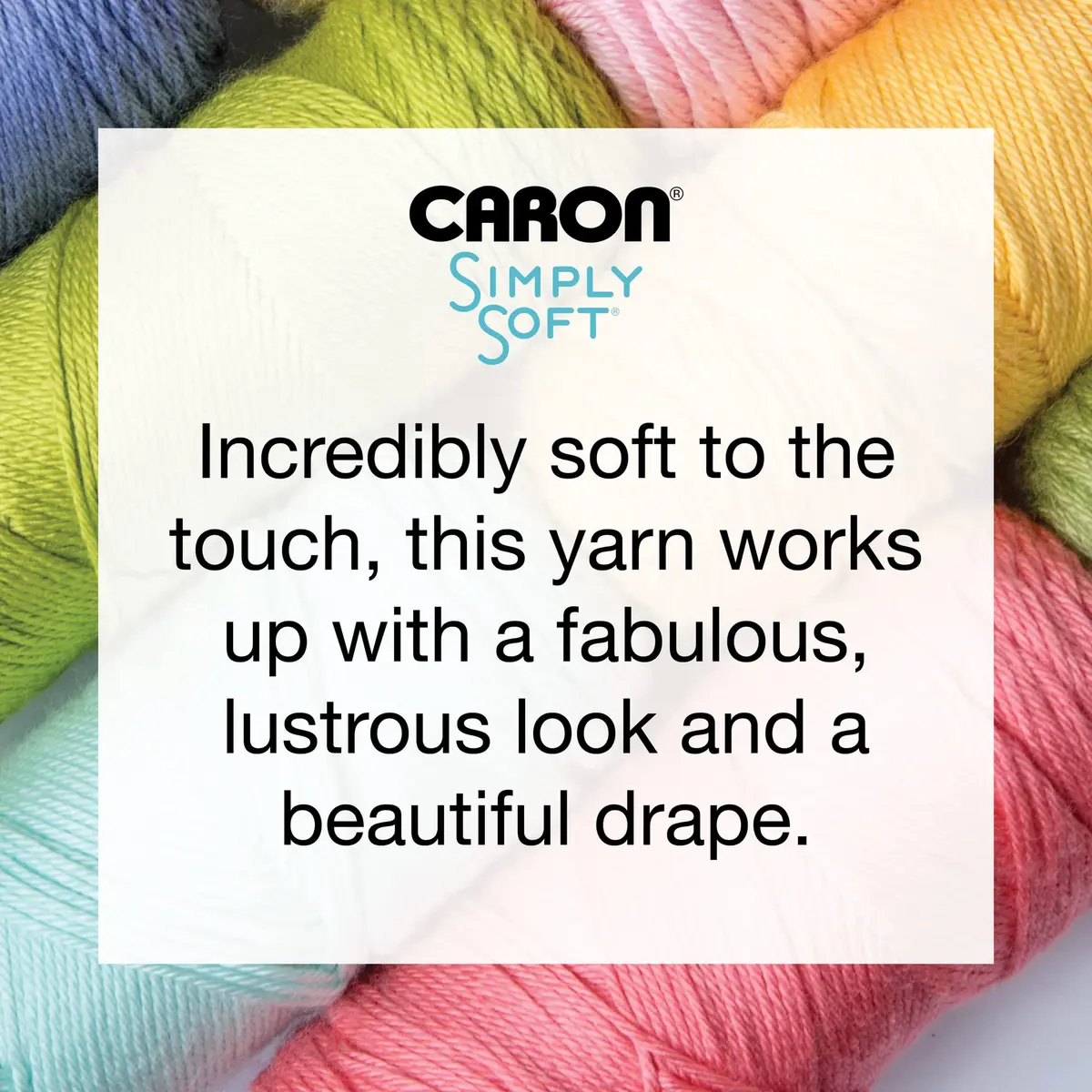 Caron Simply Soft Acrylic Yarn 3-Pack 510g (18oz) Heather Gray | Gauge 4 Medium Worsted - view 7