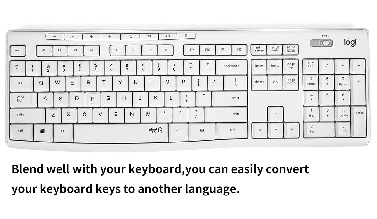 CaseBuy English Keyboard Stickers for Laptops & PCs | 48 Stickers - view 4