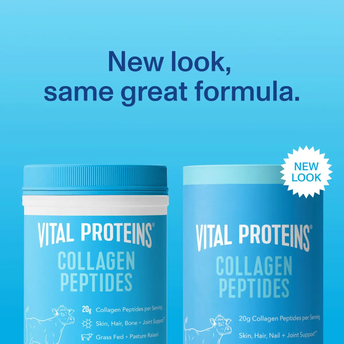 Vital Proteins Collagen Peptides Powder Unflavored 5oz | Grass-Fed Bovine Hydrolyzed Protein for Hair, Skin, Nails, Bones & Joints - view 2