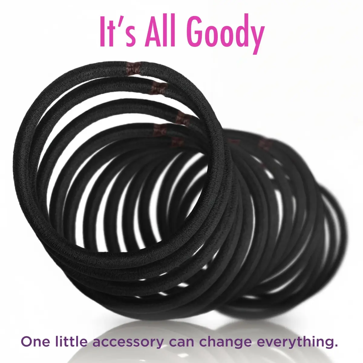 Goody Ouchless Elastic Hair Ties, 30 Count, Brown, 4MM | No-Snag, No-Damage Hold - view 8