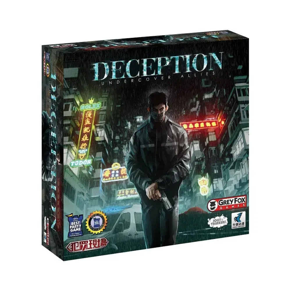 Grey Fox Games Deception: Murder in Hong Kong Undercover Allies Expansion | Social Deduction Board Game for 4-14 Players - main product image