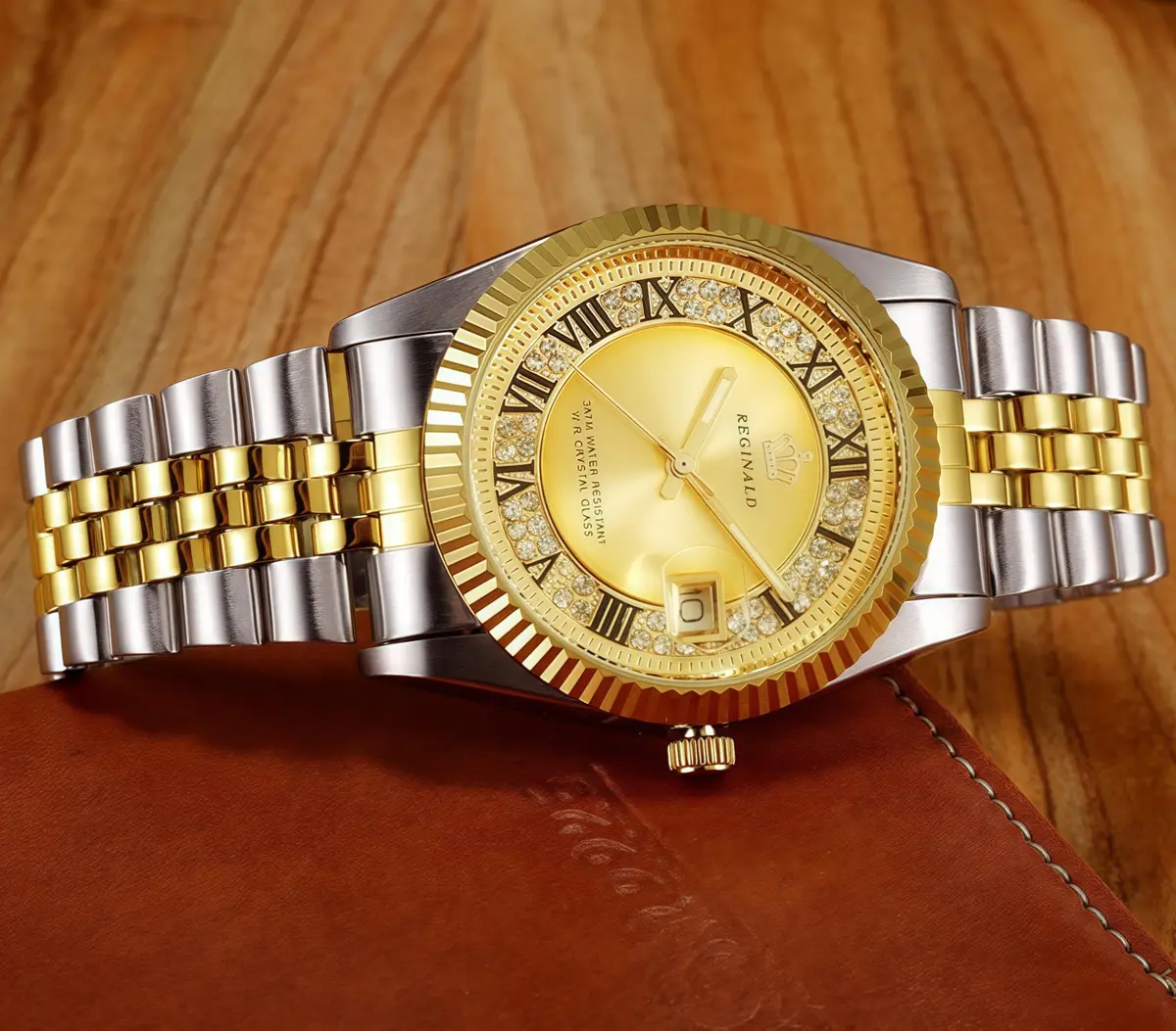 MASTOP Women's Quartz Dress Watch 26mm (1.02 in) Gold | Luminous Dial, Water-Resistant 30m - view 2