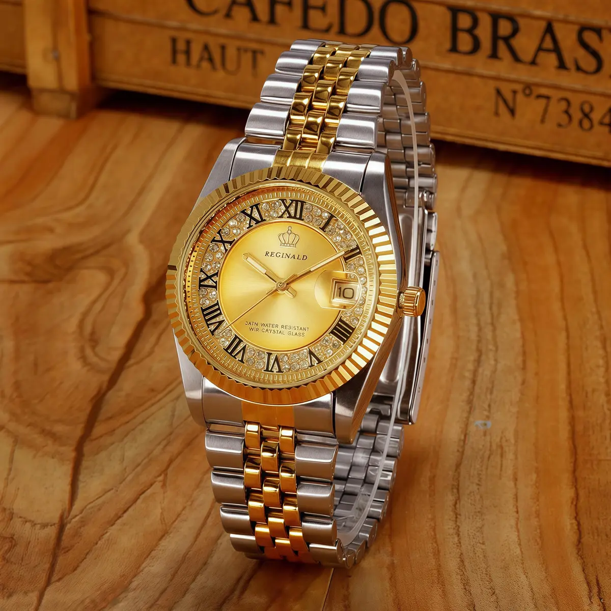 MASTOP Women's Quartz Dress Watch 26mm (1.02 in) Gold | Luminous Dial, Water-Resistant 30m - view 4