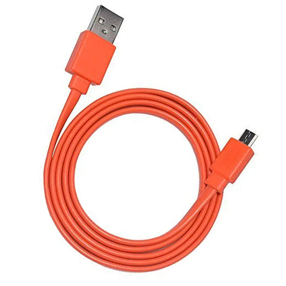 Alitutumao Flat Micro USB Charging Cable 1m (3.3ft) Orange | Fast Charging & Data Sync - main product image
