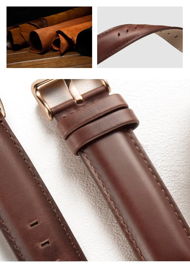 Carnival Men’s Chronograph Watch | Brown Leather Strap | 41MM Stainless Steel Case | Sapphire Glass | 30M Water Resistant - view 3