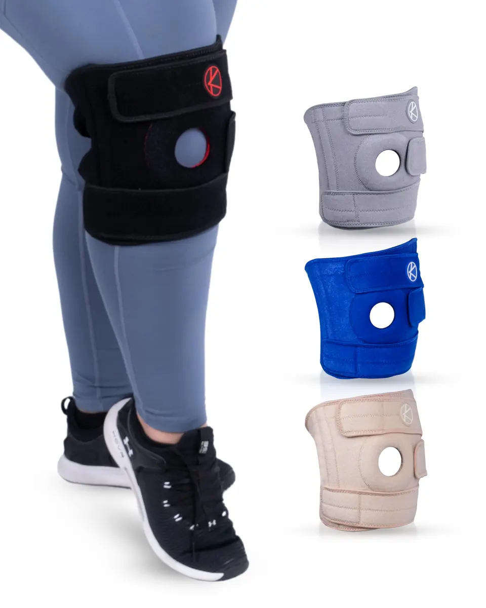 KARM Plus Size Knee Brace for Women & Men (Size 2: XL/XXL/3XL) - Adjustable Support with Side Stabilizers & Open Patella | 16-21 Inch Knee Circumference - main product image