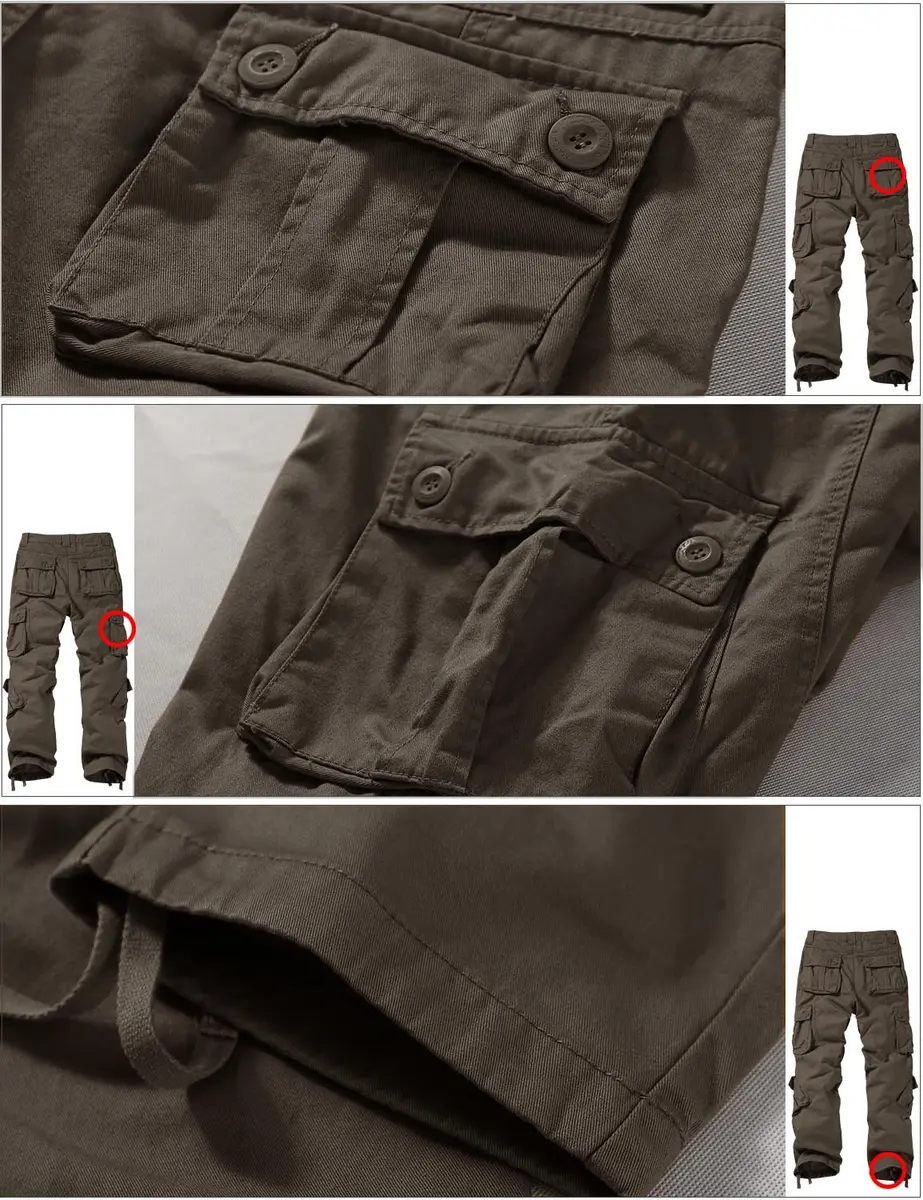 Match Men's Wild Cargo Pants 30 | Regular Fit, 8 Pockets, Cotton Twill - view 7