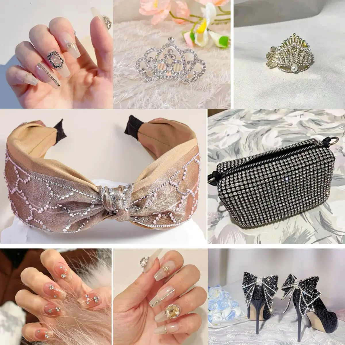 BEADSLAND Flat Back Rhinestones SS12 (1440pcs) | Crystal Glass Gems for Crafts & Nail Art - view 5
