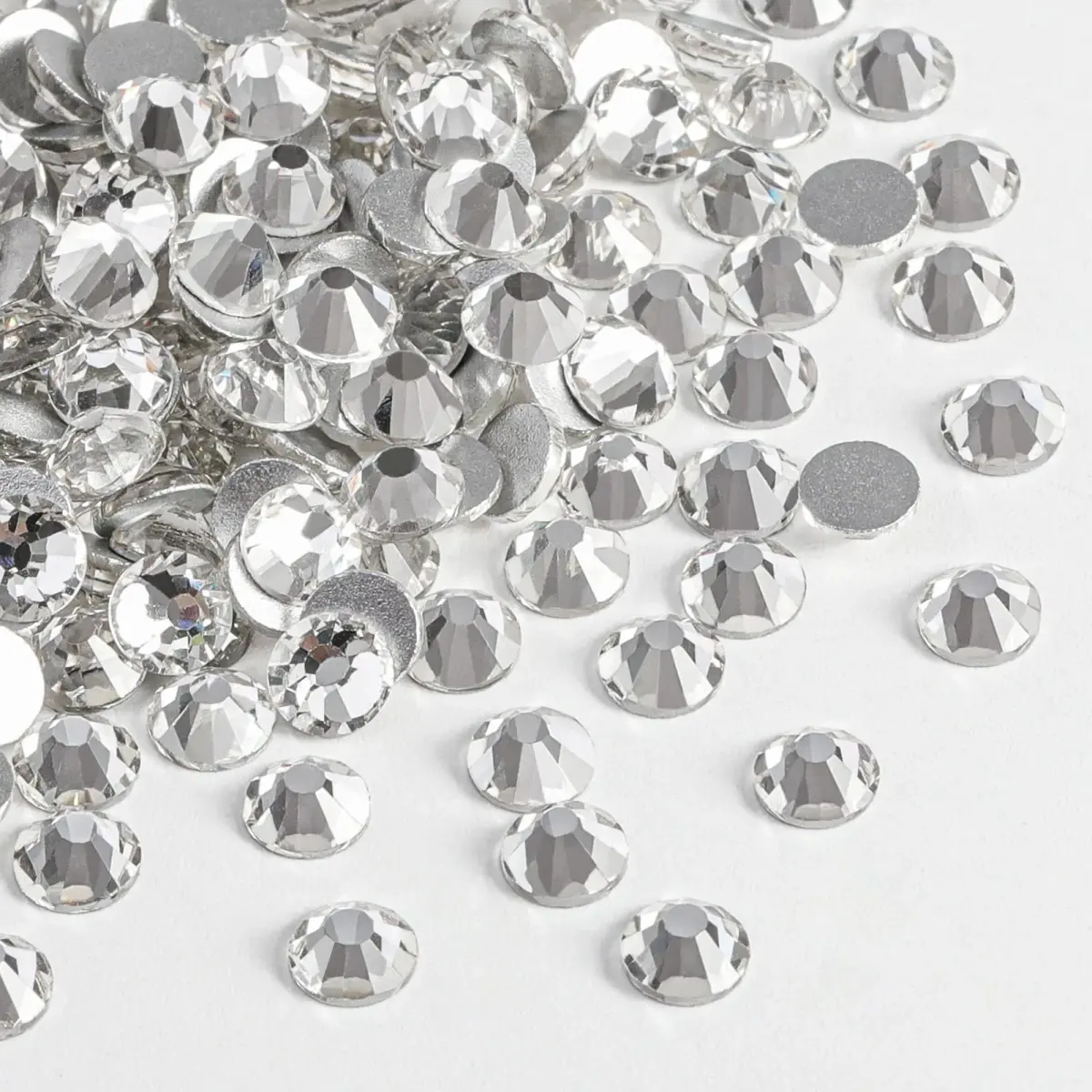 BEADSLAND Flat Back Rhinestones SS8 (1440pcs, 2.3-2.5mm) | Glass Crystal Gems for Nail Art & Crafts - view 2