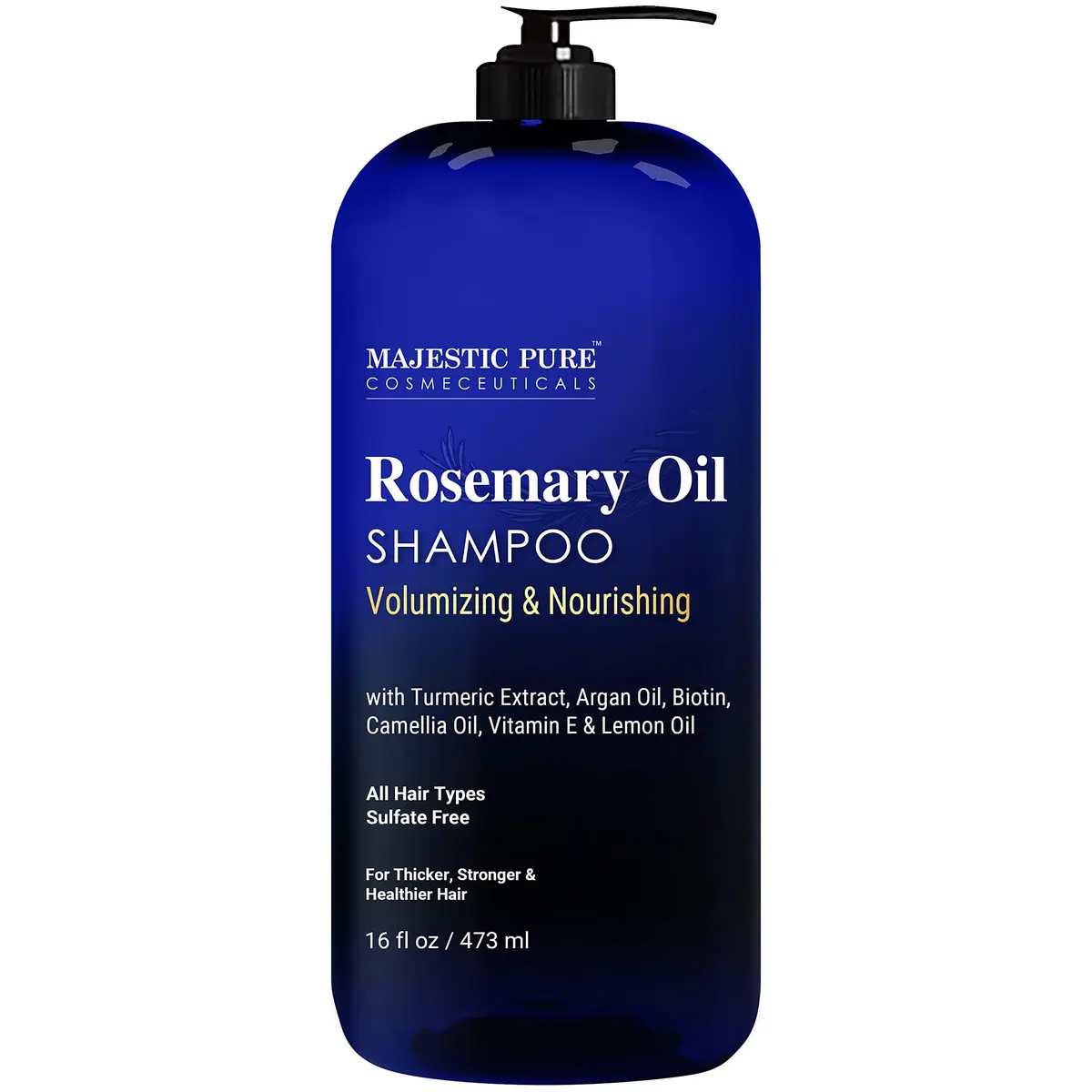 Majestic Pure Rosemary Oil Shampoo 473ml (16 Fl Oz) | Promotes Hair Growth & Thickness - main product image