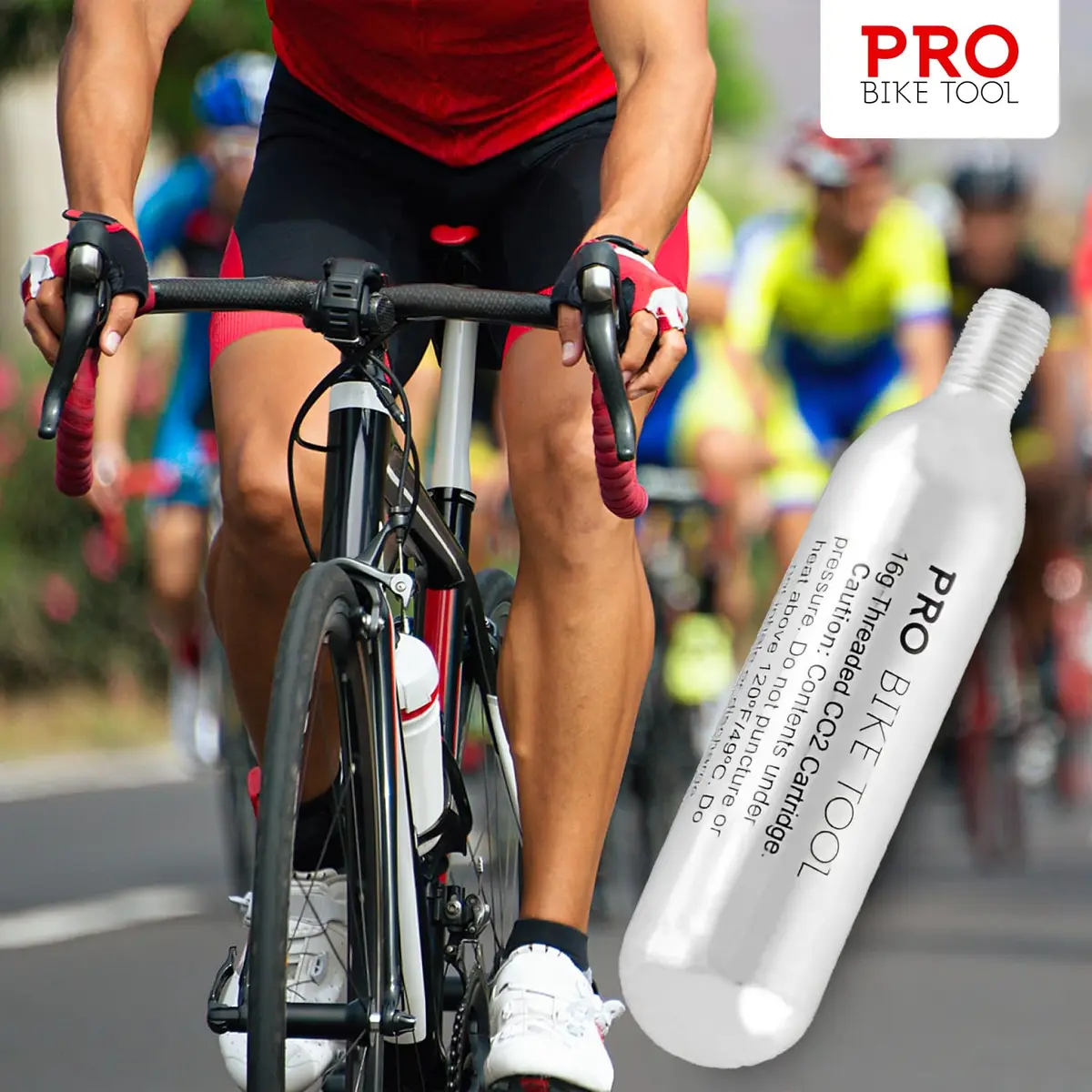 PRO BIKE TOOL 16g CO2 Cartridges (5-Pack, 80g Total) | Fast Inflation for Road & Mountain Bikes - view 8