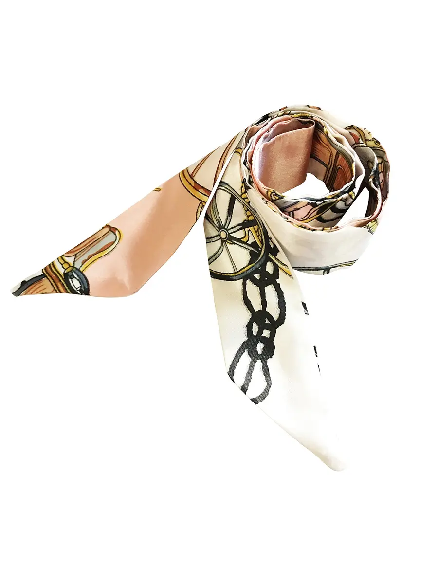 MosBug Fashion Bag Handle Ribbon Scarf 100cm x 4cm (Pattern A) | Versatile Accessory for Bags, Hair, and Neck - view 4