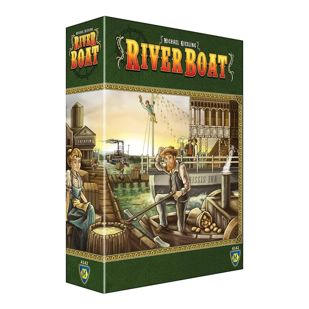 Asmodee Riverboat Board Game | Farming & Area Control | 22.8cm x 7.4cm x 0.1in | English - main product image