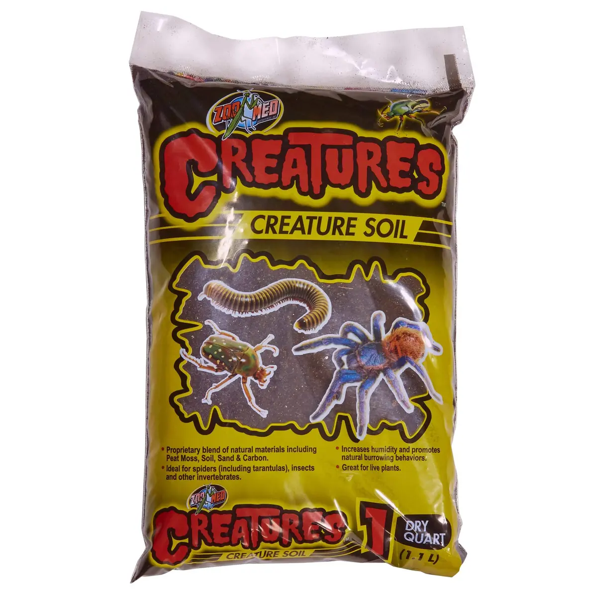 Zoo Med Creatures Creature Soil 1 Quart | Natural Substrate for Reptiles & Invertebrates - main product image