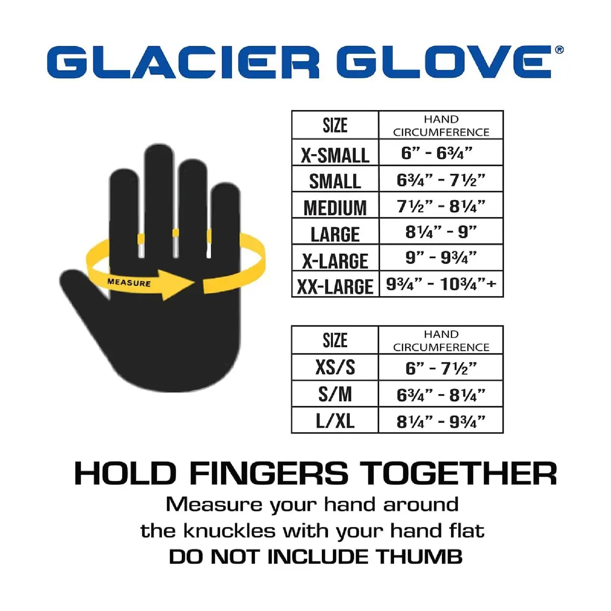 Glacier Glove Unisex Kenai Original Full Finger Gloves | Waterproof, Fleece-Lined, Lightweight (XS, Black) - view 6