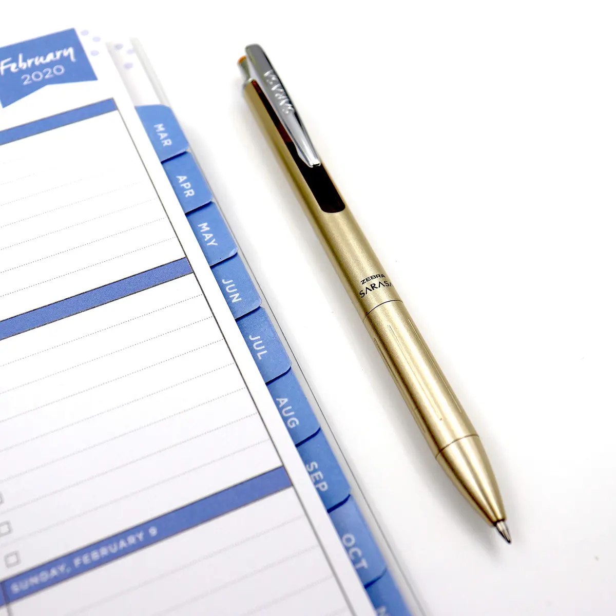 Zebra SARASA Grand Gel Pen 0.7mm | Gold Brass Finish, Smear-Resistant, Refillable, 1-Pack (70-120c) - view 5