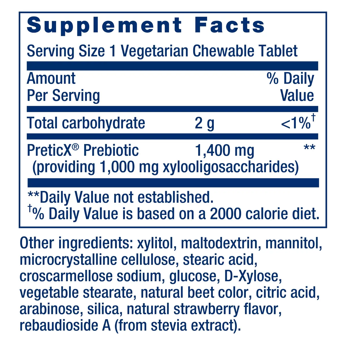 Life Extension FLORASSIST® Prebiotic Chewable Strawberry 60 Count | Supports Gut Flora & Digestive Health - view 3