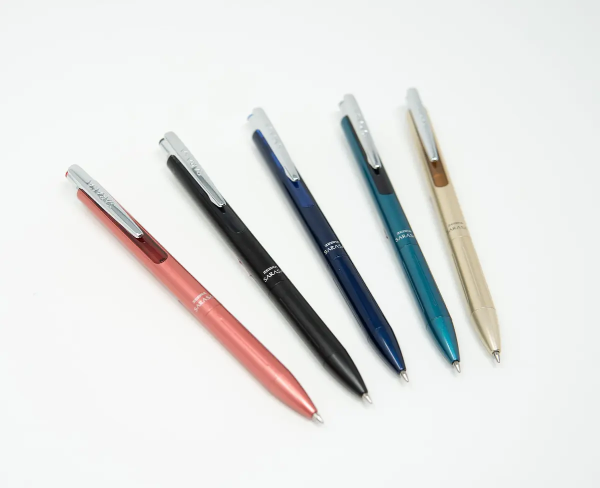 Zebra Pen SARASA Grand Retractable Gel Pen, 0.7mm | Elegant Rose Gold Finish, Fast-Drying Black Ink, Refillable, 1-Pack - view 6