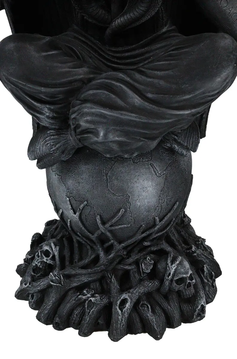 Ebros Gift Faux Stone Sabbatic Goat Baphomet Statue 89cm (35") | Hand-Painted Occultic Idol Sculptural Wonder - view 4