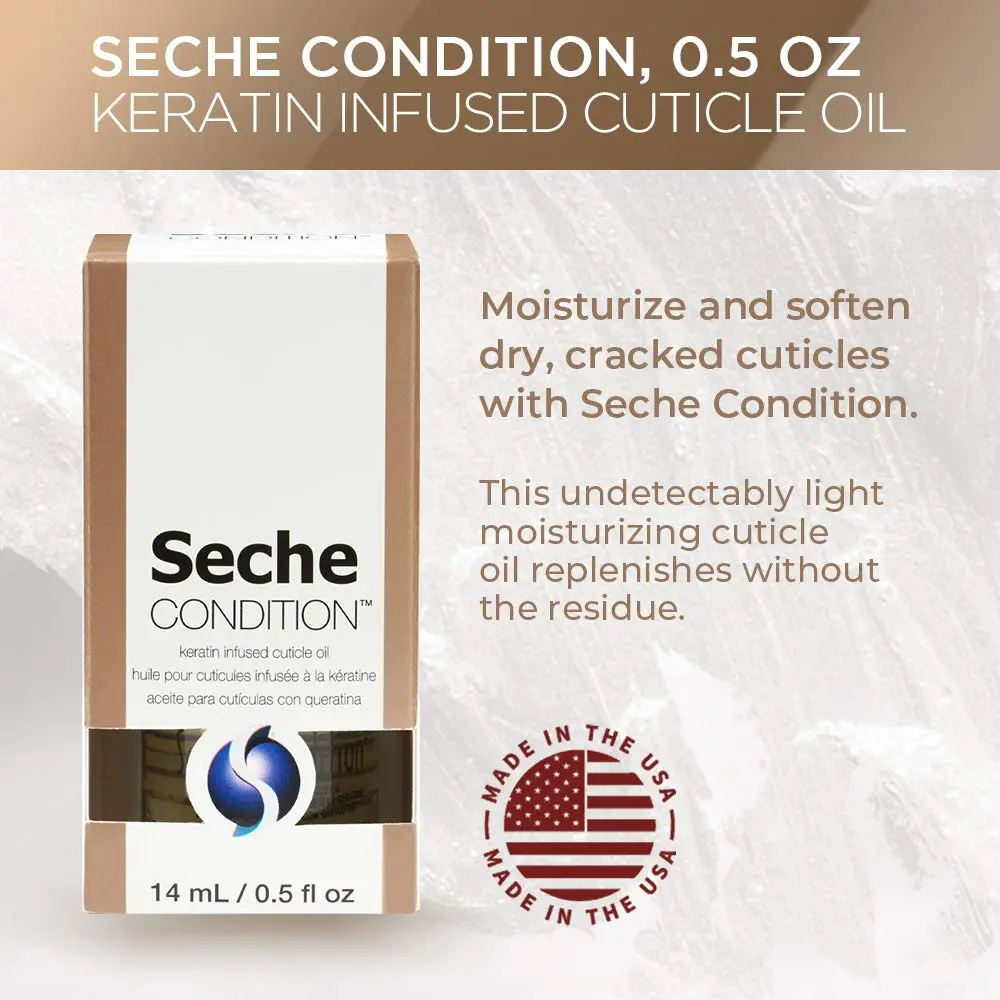 Seche Condition Keratin Infused Cuticle Oil 15ml (0.5 fl oz) | Hydrates & Strengthens Nails - view 3