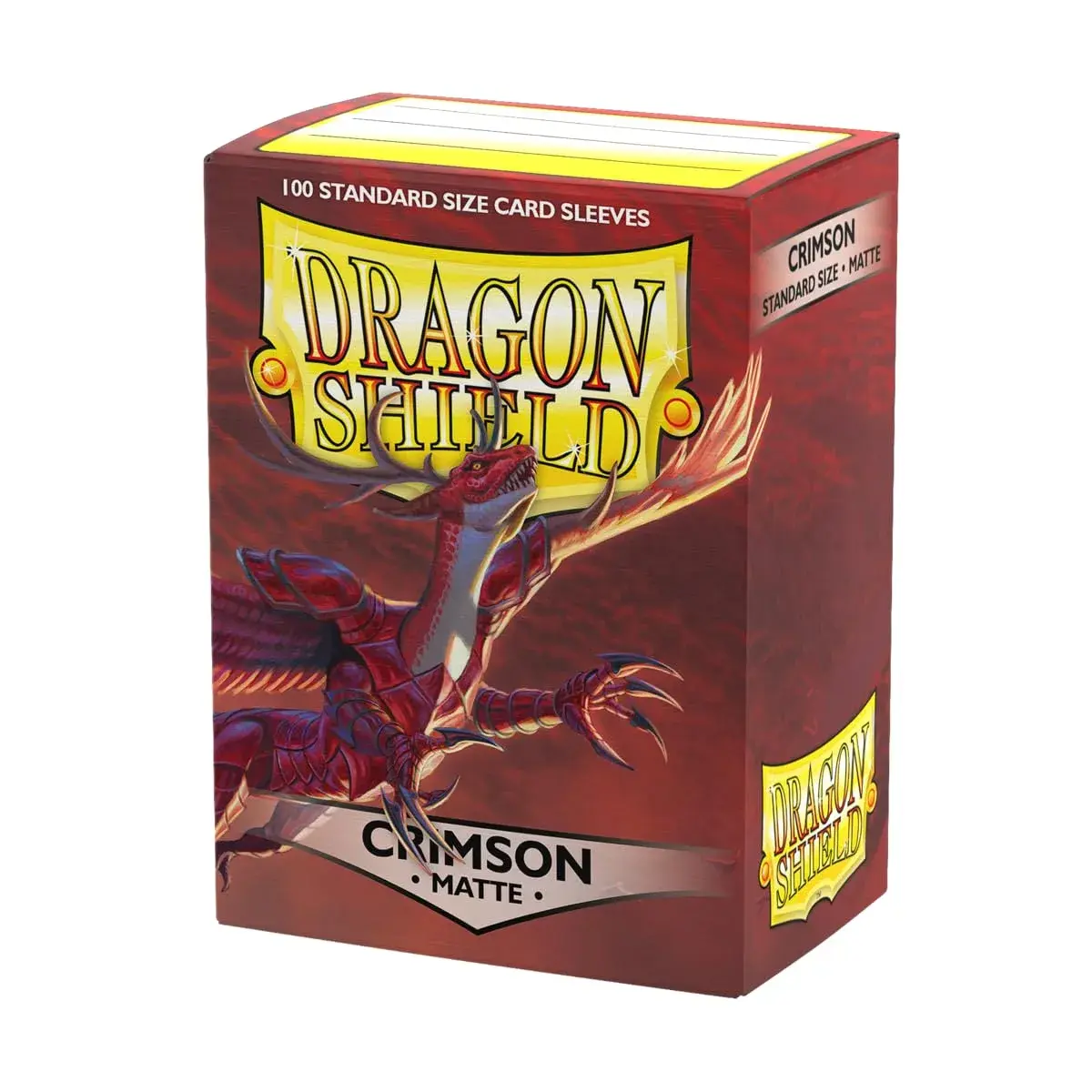 Dragon Shield Standard Size Card Matte Sleeves Crimson 100 CT | Protects TCG Cards from Wear - main product image