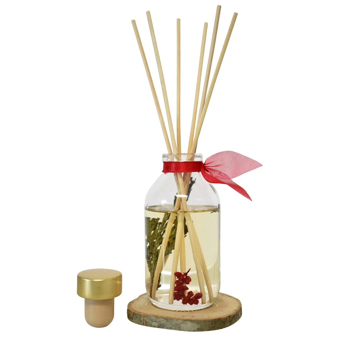 LOVSPA Reed Diffuser Set - Joy Winterberry Spruce 4oz | Long-Lasting, Flame-Free Home Fragrance - view 3