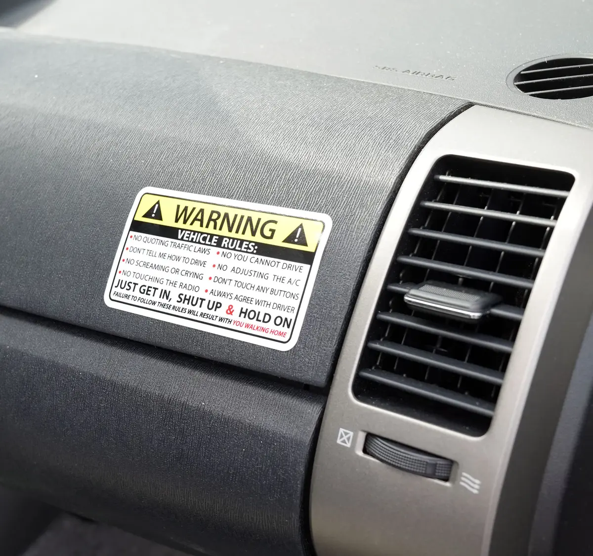 215 Decals Vehicle Rules Sticker 4" x 2.25" | Waterproof Vinyl for Car & Truck - view 3