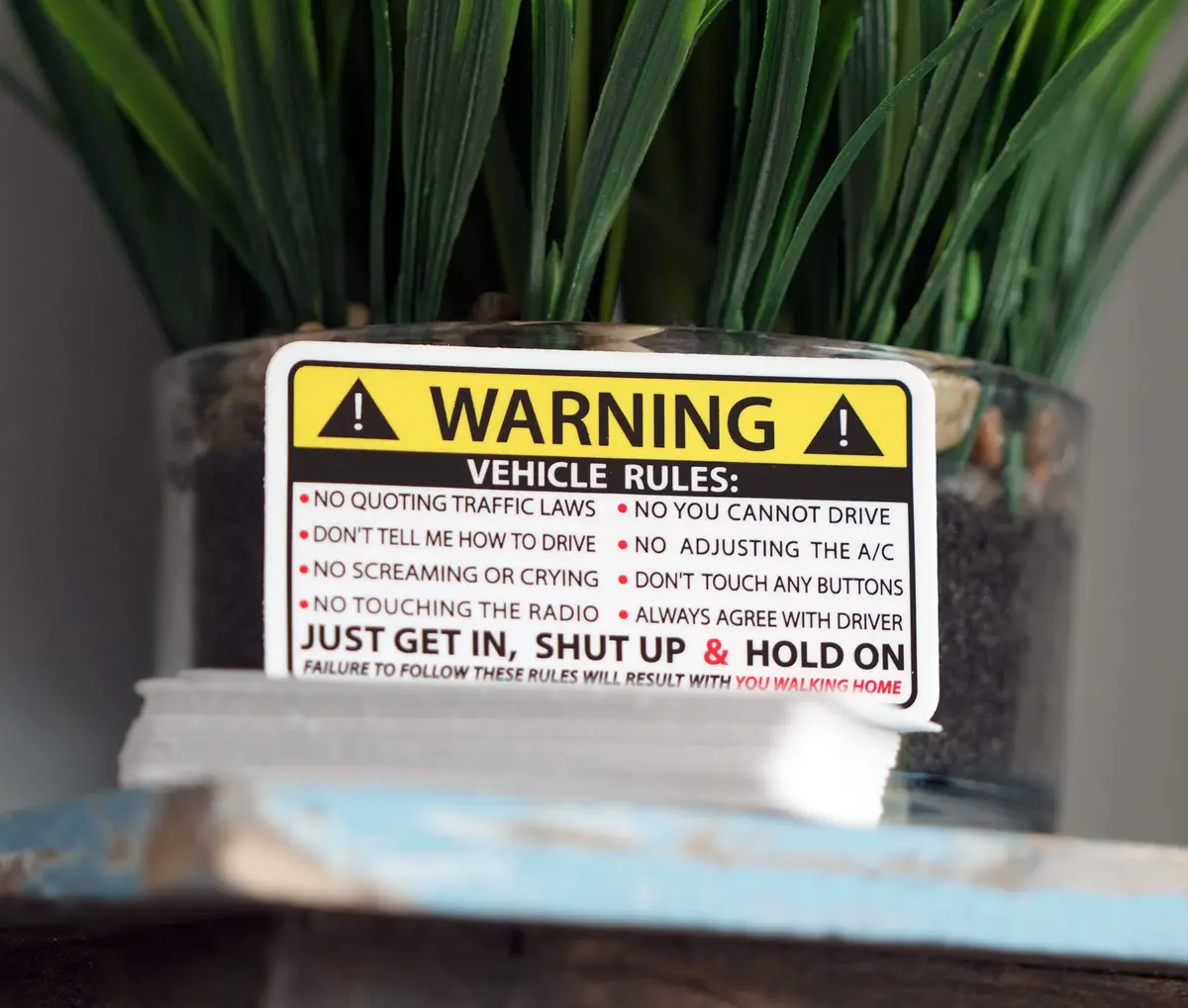 215 Decals Vehicle Rules Sticker 4" x 2.25" | Waterproof Vinyl for Car & Truck - view 4