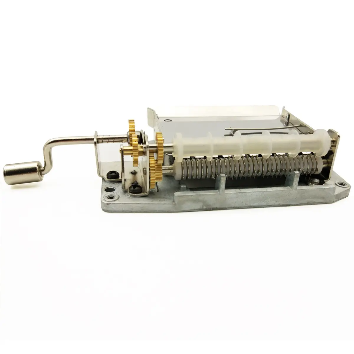Wingostore 30 Notes Hand Crank Music Box Movement with Copper Gear | DIY Musical Tool Kit - view 2