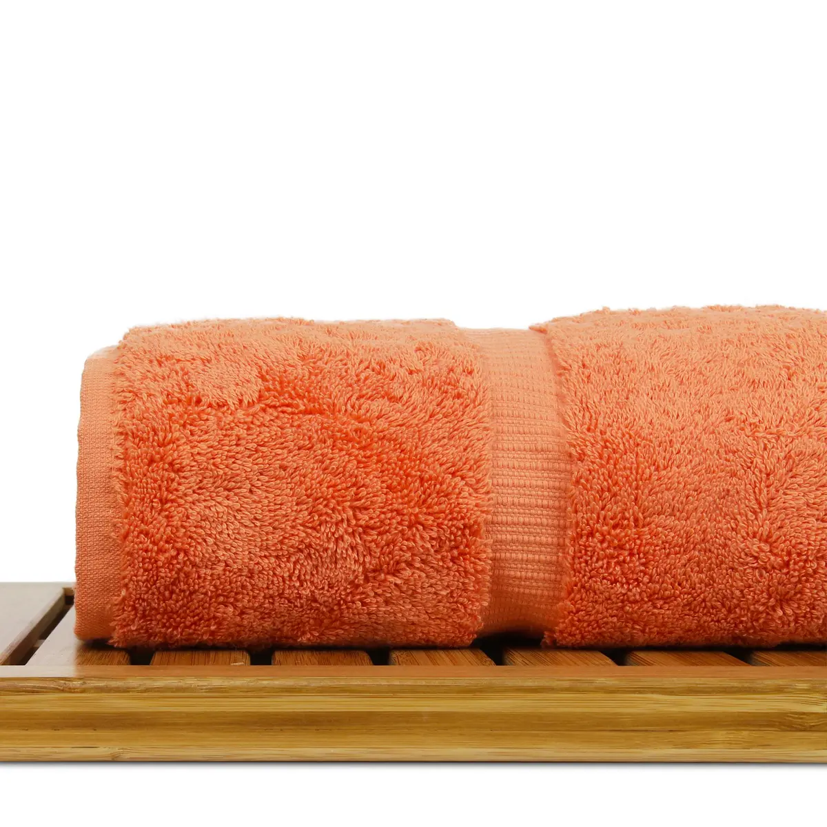 BC BARE COTTON Luxury Hotel & Spa Collection 700 GSM Turkish Cotton Bath Towel Set 27 x 54 Coral - view 5