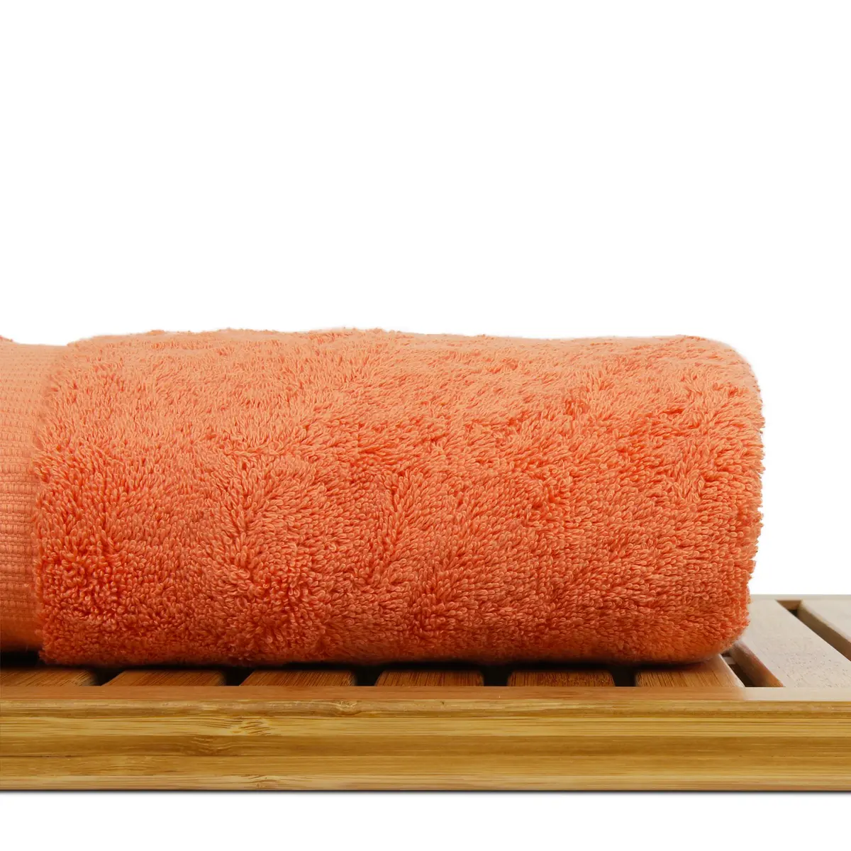 BC BARE COTTON Luxury Hotel & Spa Collection 700 GSM Turkish Cotton Bath Towel Set 27 x 54 Coral - view 6