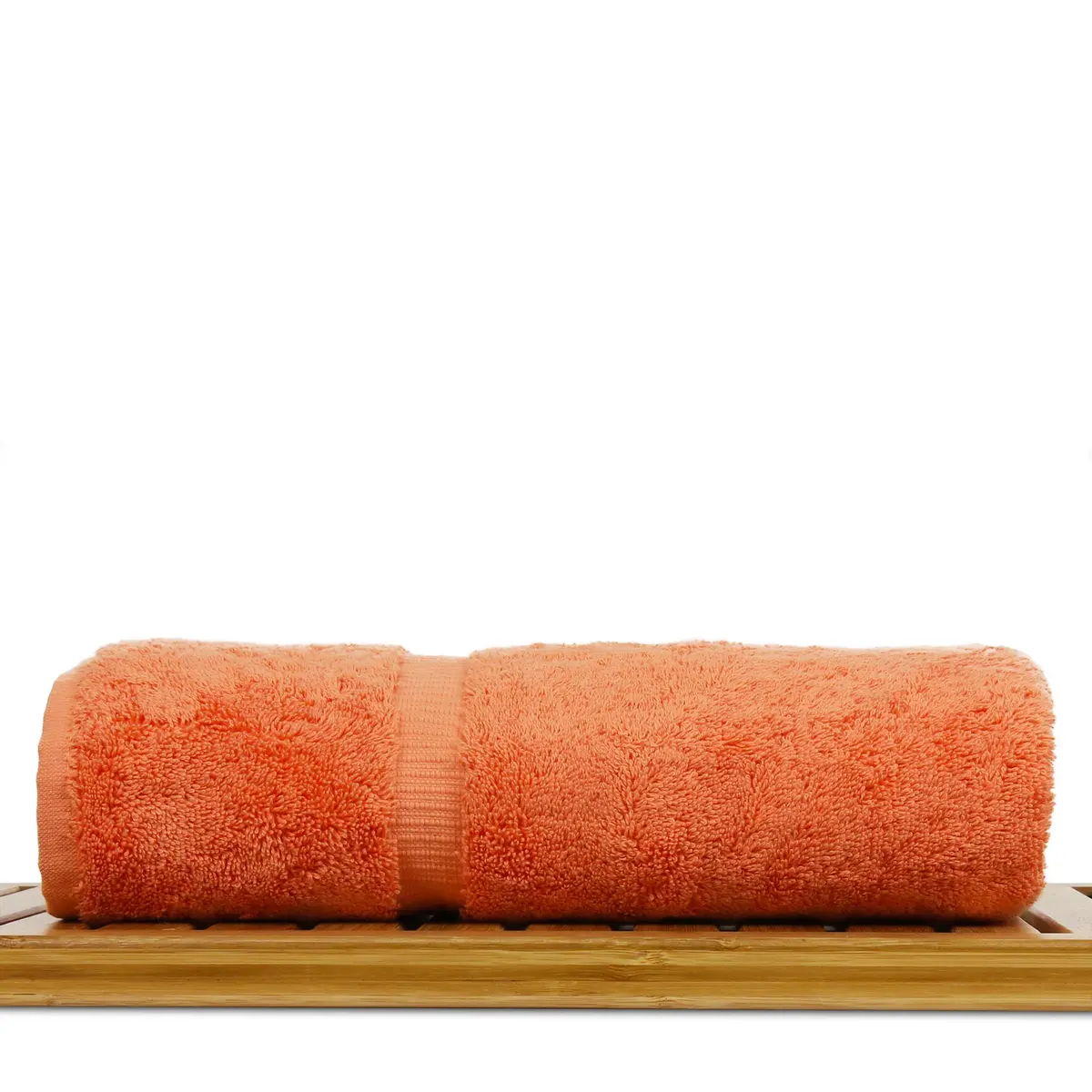 BC BARE COTTON Luxury Hotel & Spa Collection 700 GSM Turkish Cotton Bath Towel Set 27 x 54 Coral - view 4