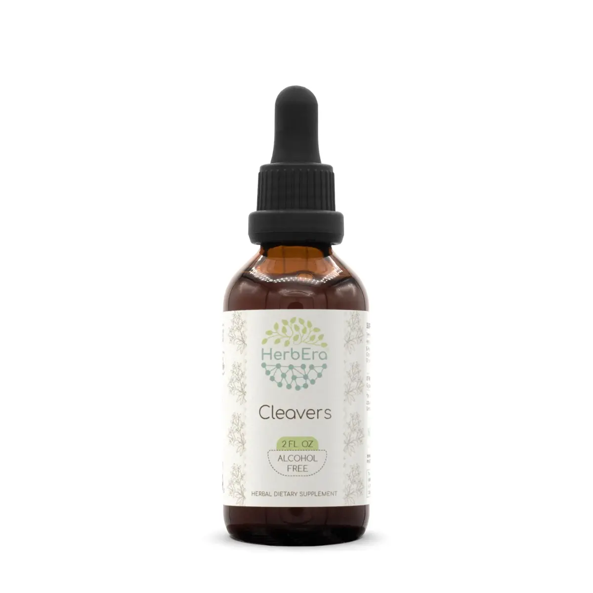 HerbEra Cleavers B60 Alcohol-Free Herbal Extract Tincture 60ml (2 fl oz) | Natural Cleavers (Galium aparine) Dried Herb - main product image