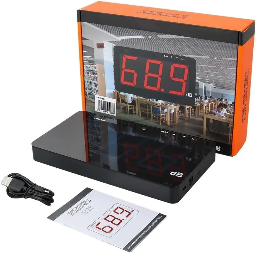 TestHelper SW-525B Sound Level Meter 30-130dB | Wall Hanging Noise Measurement Device - view 10
