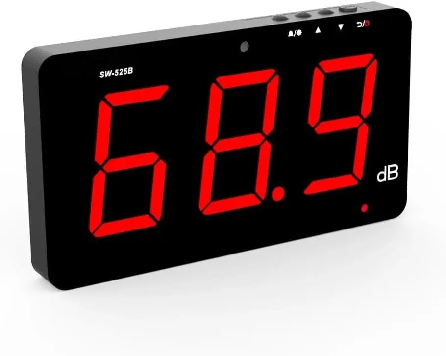 TestHelper SW-525B Sound Level Meter 30-130dB | Wall Hanging Noise Measurement Device - view 2