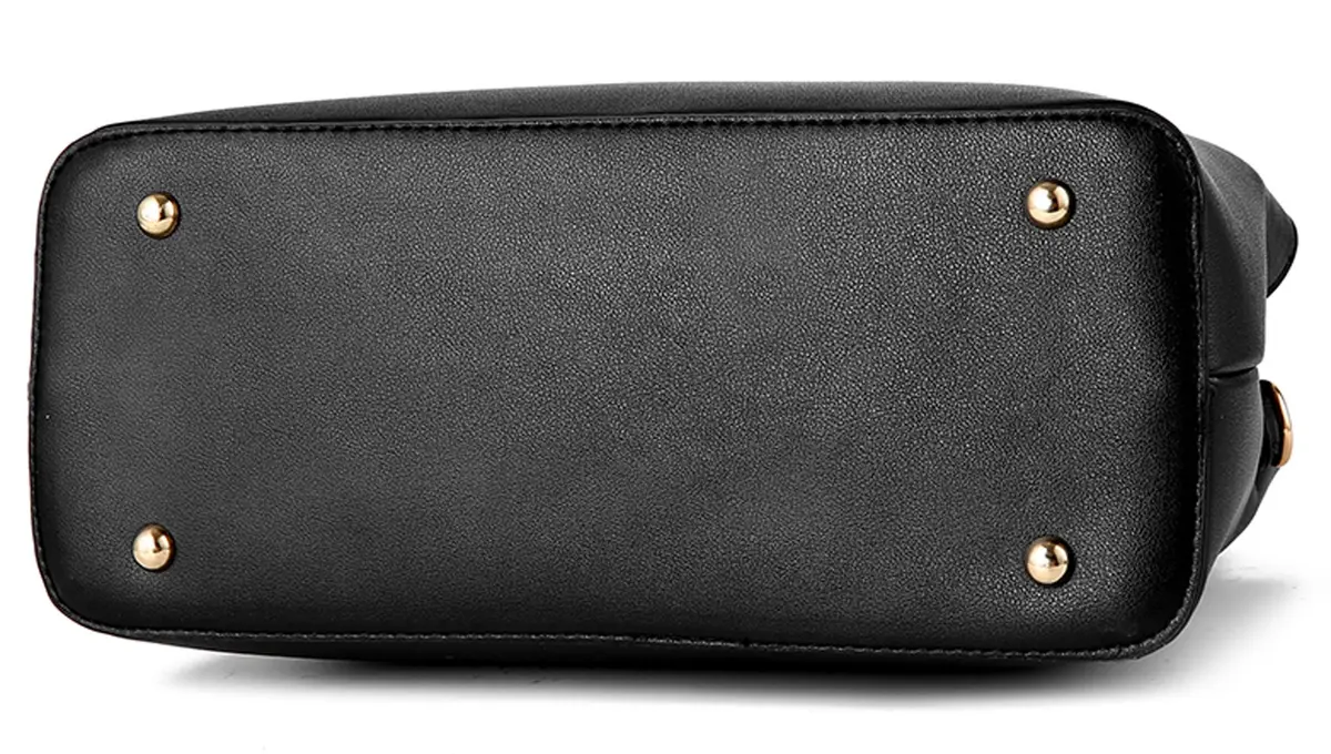 Dreubea Women's Faux Leather Handbag Tote Shoulder Bag Crossbody Purse | Adjustable Strap, Multiple Compartments, Elegant & Versatile - view 6