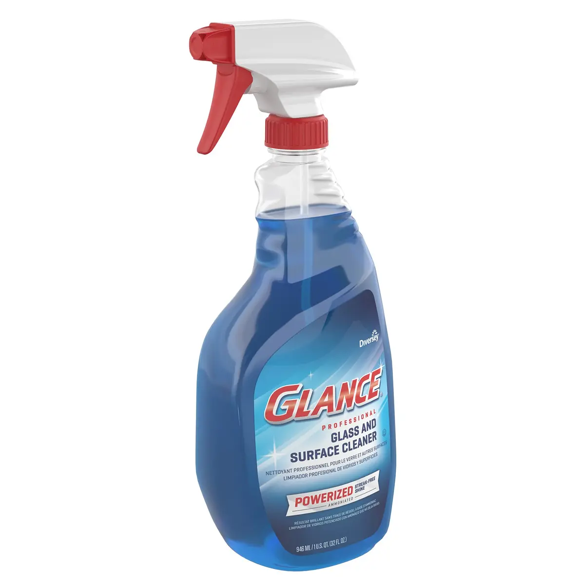 Glance Powerized Professional Glass & Surface Cleaner, 32 Fl Oz | Streak-Free Ammoniated Surface Spray - view 4