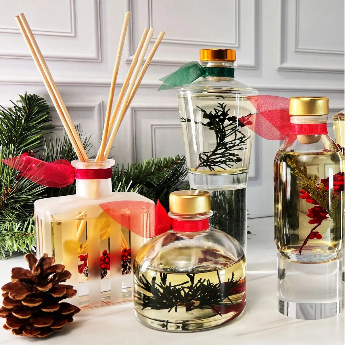 LOVSPA Eucalyptus Reed Diffuser Set 4.5 oz | Revive Fresh Eucalyptus, Sage, Citrus & Mint Scent with Diffuser Sticks - view 9
